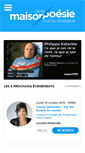 Mobile Screenshot of maisondelapoesieparis.com