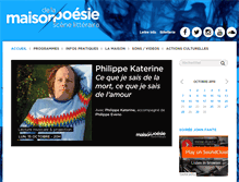 Tablet Screenshot of maisondelapoesieparis.com